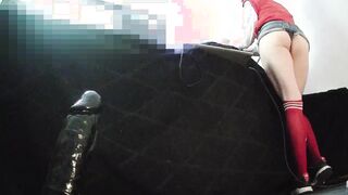 Ash-blonde Sissy Seoul teaching with BBD Fuck stick clothed sporty