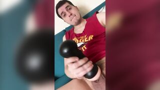 Youngster Boy Using His Fleshlight While Dressed in an Rectal Speculum