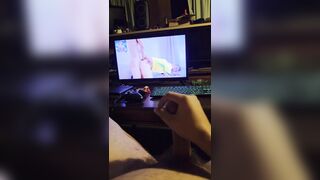 Masturbating My Meatpipe to Homo Pornography