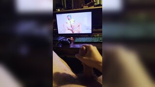 Masturbating My Meatpipe to Homo Pornography