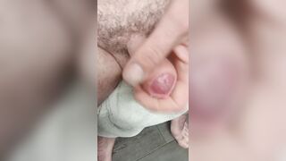 Close up Uncircumcised Smallish boner