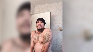 Tat Super-steamy Latino Thug Flexing