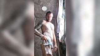 Join chongo for a swift bathroom after a rock hard day at work