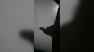 My Phat Ebony Stiff Bone Shadow On the Wall