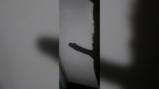 My Phat Ebony Stiff Bone Shadow On the Wall