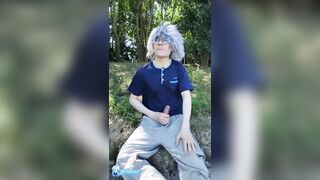 Teenie dude jizz in public