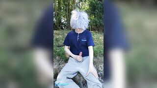 Teenie dude jizz in public