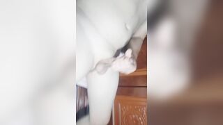 A copious amount of man chowder is whipped out from a cool, angelic-looking manstick; the look of the swell cock climaxing is exceptionally exciting.