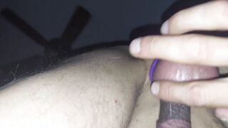 Thrusting anonymous jizm out of my arse and dressed in it