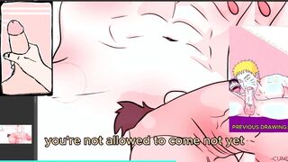 ten Min Masculine Voice Jerk Off Instructions Stroke and Jism Guidelines while I Draw a XXL Shaft #four - Yaoi drawing process