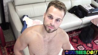 Italian Stud Valentino Prepares To Unleash A Massive Cum Load
