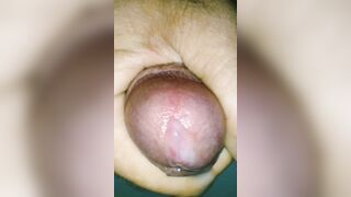 highly CLOSE up slow-mo cum shot batter