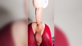 Massive fake penis fuckin machine