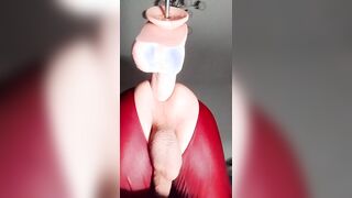 Massive fake penis fuckin machine