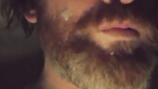 jerked and shot jizm on my face again!!! wtaf? lol
