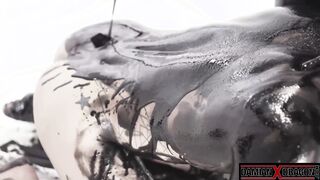 Goo Covered Damian Dragon Splits Over Yoshi Kawasakis Gaped Asshole