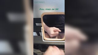 Lil shower mirror jerk with ginormous explosion