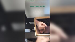 Lil shower mirror jerk with ginormous explosion