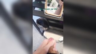 Lil shower mirror jerk with ginormous explosion