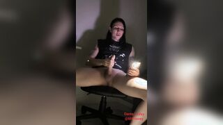 Gothic metalhead Dante Lavey encouraging you to be ac/dc with his XXL bone