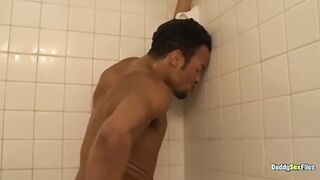 DaddySexFiles: Hayden Taylor Bangs His Cock-squeezing Crevice With A Hefty Fake penis In The Bathroom