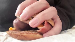 plumbing a cheeseburger