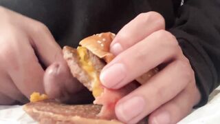 plumbing a cheeseburger