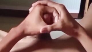 Superb close-up HD clamps of a hand-job.