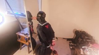Student Uniform, High-heeled slippers Cuffed Gullet Instructing