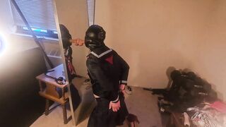 Student Uniform, High-heeled slippers Cuffed Gullet Instructing