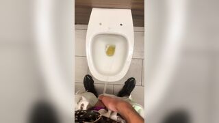 urinating on a shower mall
