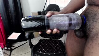 Fucky-fucky plaything taunting BIG BLACK COCK with absorption