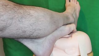 Damsel and Then Face Footstool!