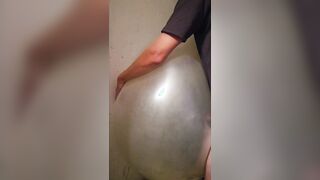 Screwing a clear balloon in my Storarge unit