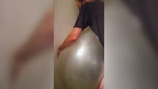 Screwing a clear balloon in my Storarge unit