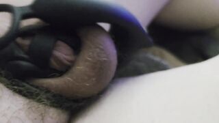Providing the ball sack a soft jostle and rubdown