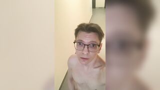 Nude onanism in the bedroom house