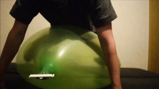 Railing and pummeling numerous Balloons