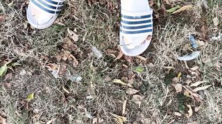 Making socks grubby in glides - used socks and slips and uncircumcised delicate beef whistle