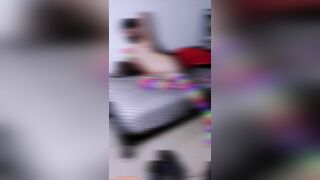 Rainbow Femboy Vibrates Her Peach