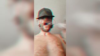 Oregonleatherboy Shirtless Leather Hat Smoking Insatiable Excursion Into Trance