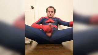 Spider Dude is alone and shots XXL web