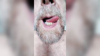 Close up gullet and tongue act commissioned flick
