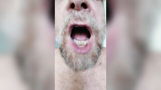 Close up gullet and tongue act commissioned flick