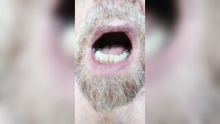 Close up gullet and tongue act commissioned flick