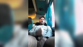 Pig finishes off on the bus