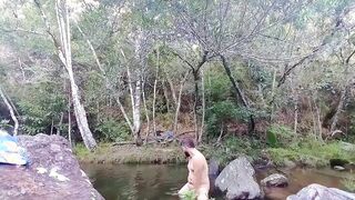 MARCOSNINFO15 AND ANOTHER FELLOW KINKY ACT AT WATERFALL