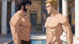 AI generated Brief Story Multiracial Assfucking Ancient Rome Gladiator Toon Manga porn Toon