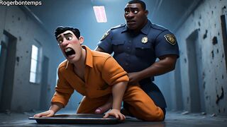 AI generated 3 DIMENSIONAL Multiracial Jail Guard Compilation - Toon Anime porn Cartoon