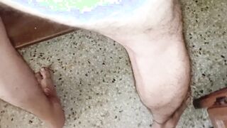 Smooch my soles until you reach my fat